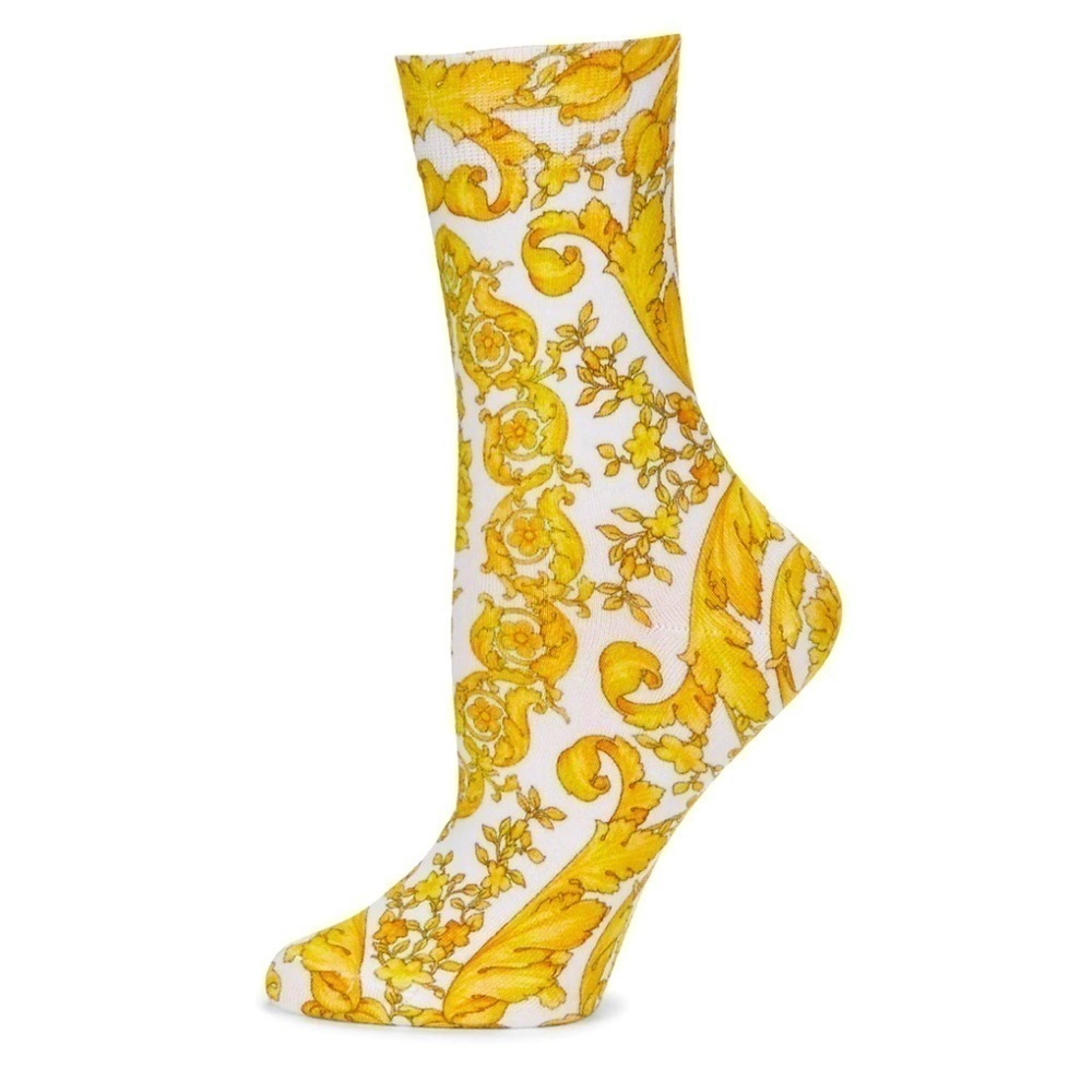 Versace Barocco Mosaic-Print Socks
